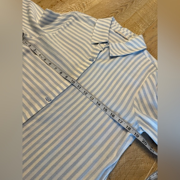 SOFT SURROUNDINGS Striped Shirt Artsy Buttons size MP - Picture 4 of 10